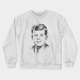 JFK illustration portrait Crewneck Sweatshirt